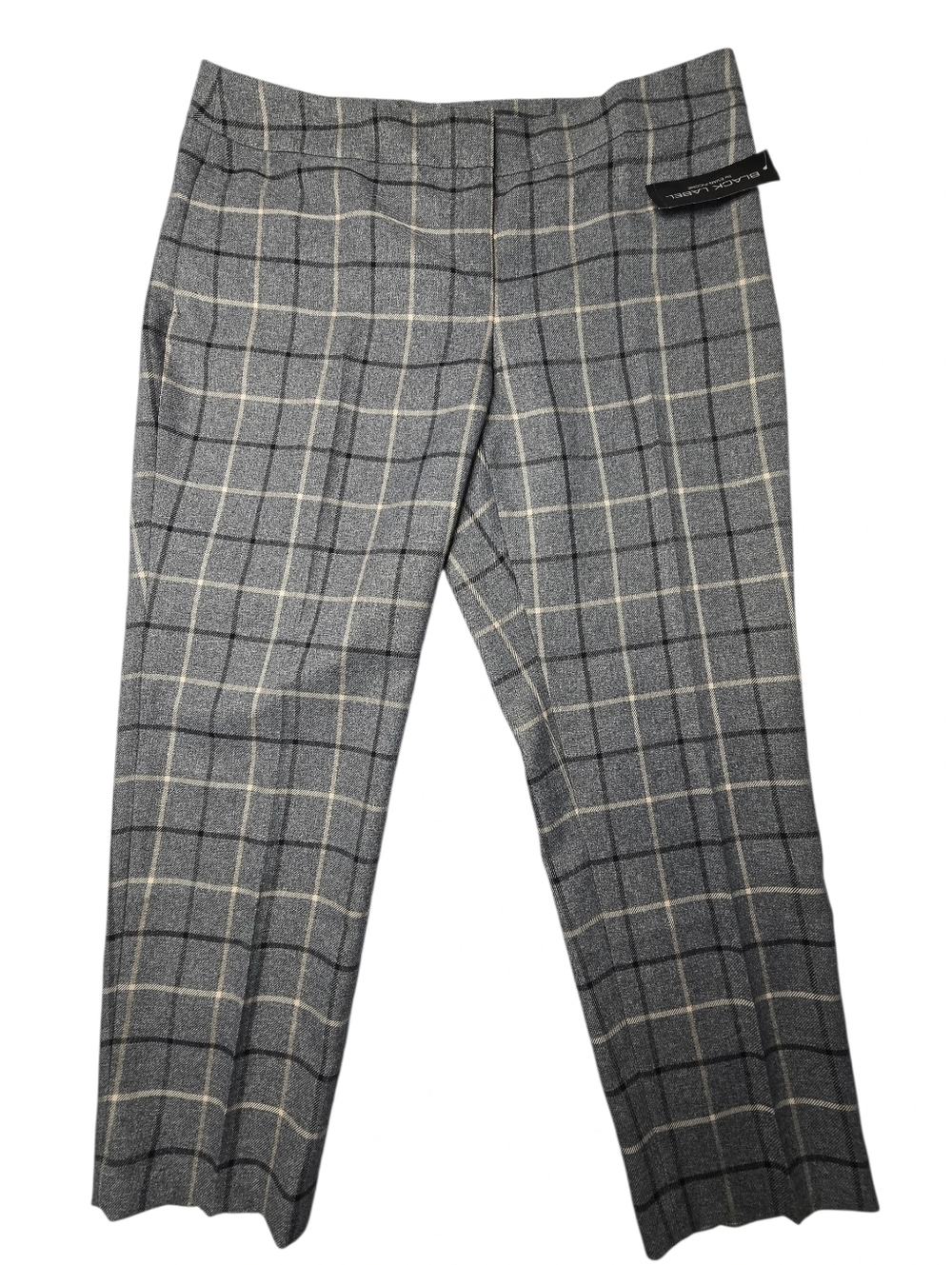 Grey plaid dress pants from Black Label By Evan Picone